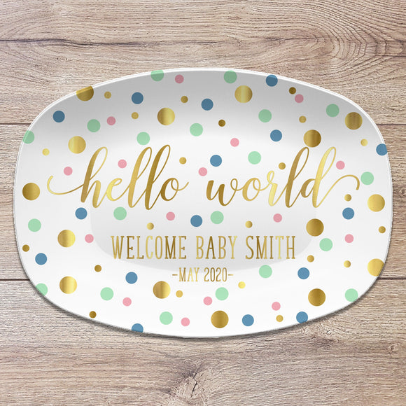 Baby Shower Personalized Platter