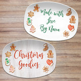 Christmas Cookie Platter • Made with Love • Custom Personalized Holiday Platter