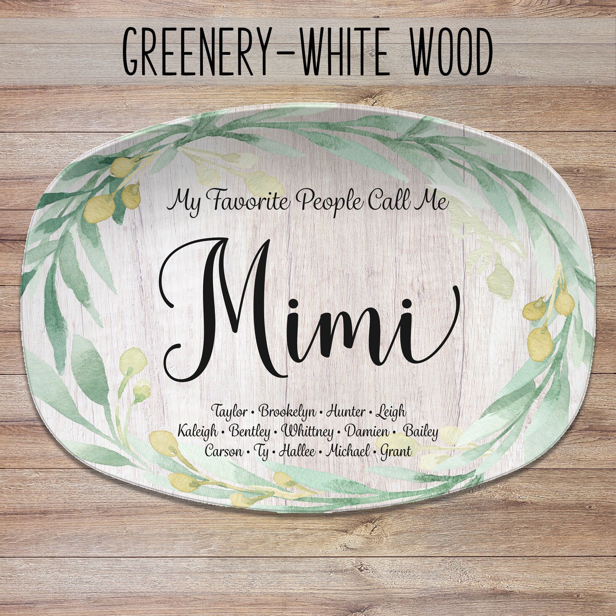 Family Ceramic Personalized Platter 14.5 x 8.25 Neighbors House Plate First Home Grandkids sold Gift Idea Grandparents Mothers Day