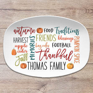 Everything Fall Personalized Platter – Our Platter