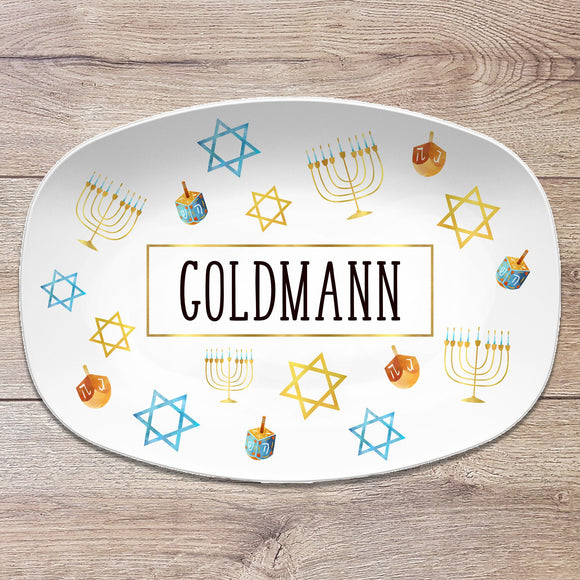 Hanukkah Family Personalized Platter