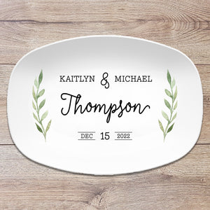 Wedding Date Custom Personalized Platter