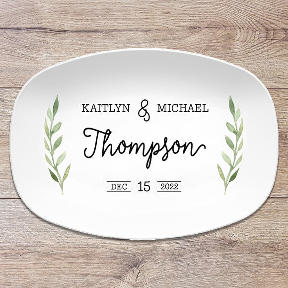 Wedding Date Custom Personalized Platter