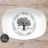 Family Tree Custom Personalized Platter 