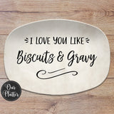 I Love You Like Personalized Platter 