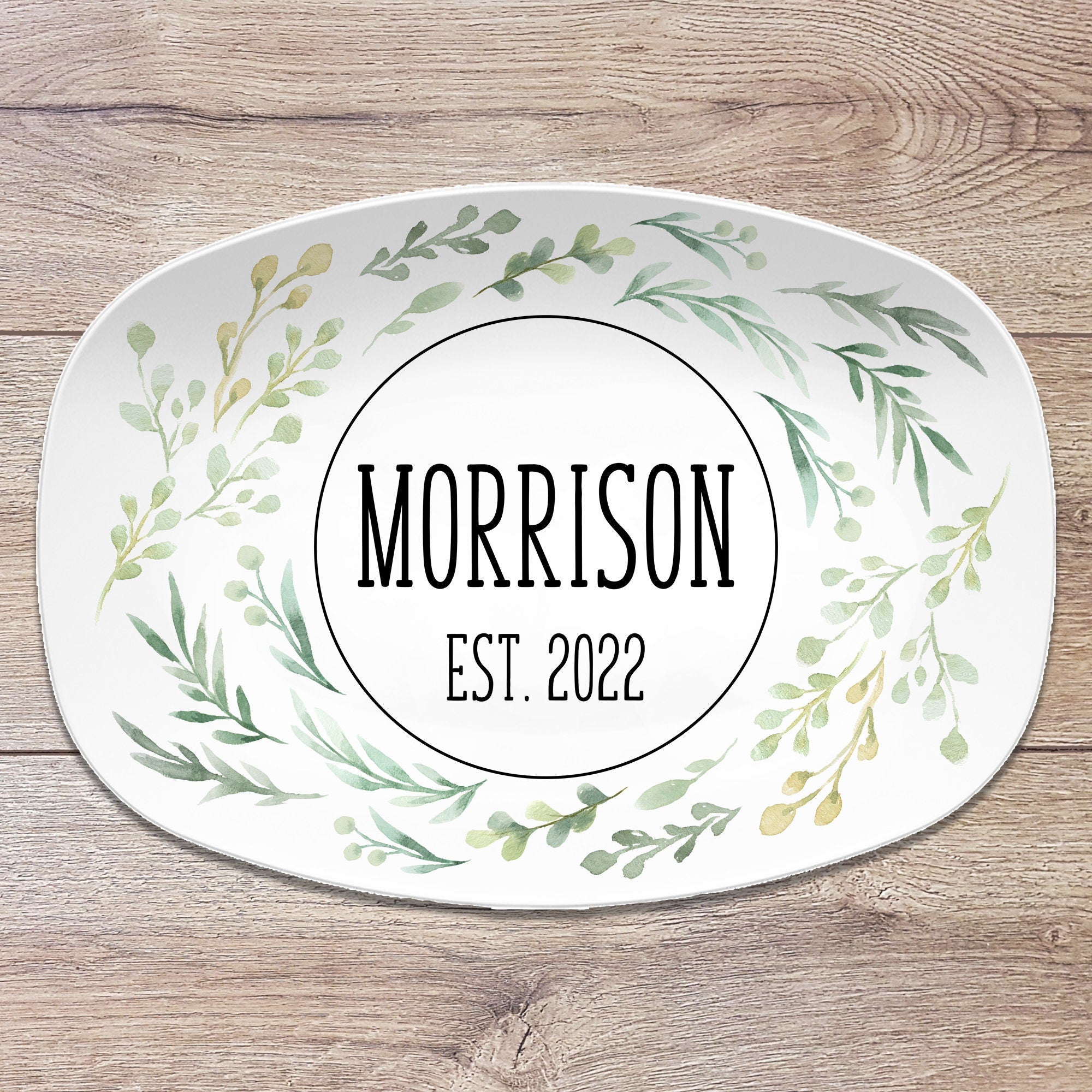 Personalized platter wedding gift | Honestweddingadvice.com