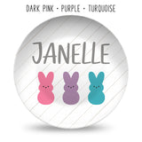 Easter Bunny Personalized Plates