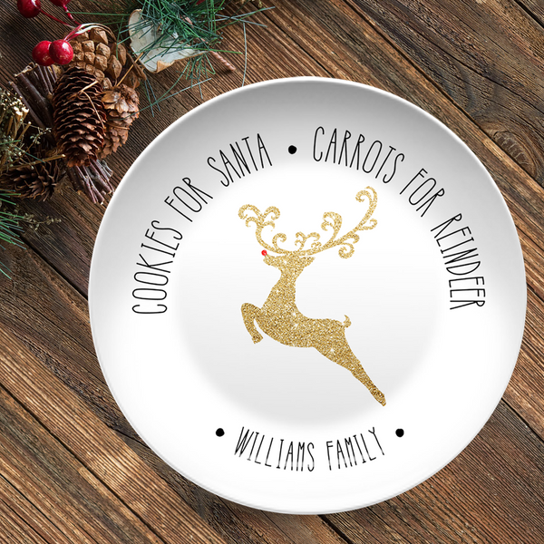 Cookies for Santa Personalized Plate Our Platter