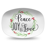 Merry Christmas / Peace Joy & Love Platter